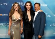 Arun Nayar and Elizabeth Hurley at "Strictly Confidential" Special Screening (Image via Getty)
